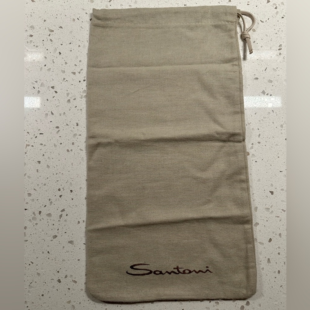 Santoni tan dust bag